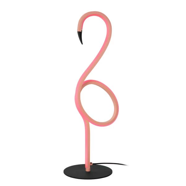 Lucide FLAMINGO - Lampe de table - LED Dim. - Rvb - Rose - détail 3